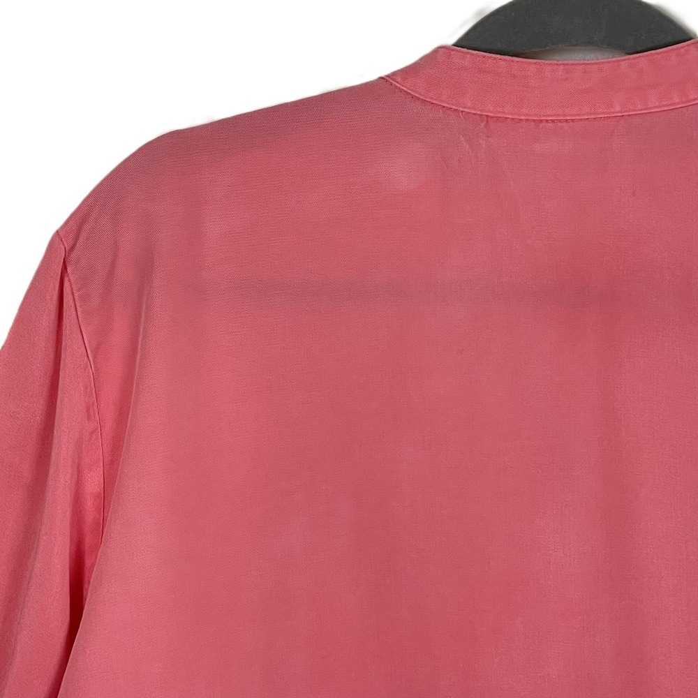 JM Collection Size 18 Rose Peony Pink Embroidered Tunic Blouse‎ Lyocell - Picture 4 of 13